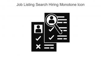 Job Listing Search Hiring Monotone Icon In Powerpoint Pptx Png And Editable Eps Format