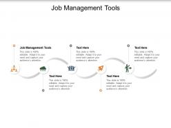 Job management tools ppt powerpoint presentation styles slide download cpb