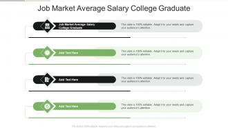 Job Market Average Salary College Graduate In Powerpoint And Google Slides Cpb