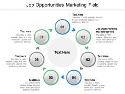Job opportunities marketing field ppt powerpoint presentation ideas example cpb