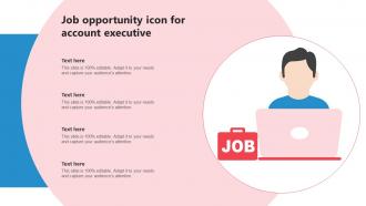 Job Opportunity Icon For Account Executive
