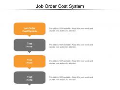 Job order cost system ppt powerpoint presentation infographic template themes cpb