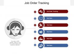 Job order tracking ppt powerpoint presentation ideas model cpb