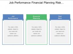 Job performance financial planning risk management business marketing methods