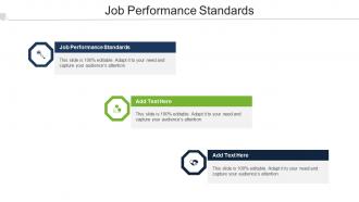 Job Performance Standards Ppt Powerpoint Presentation Model Example Cpb