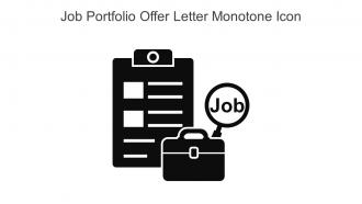 Job Portfolio Offer Letter Monotone Icon In Powerpoint Pptx Png And Editable Eps Format