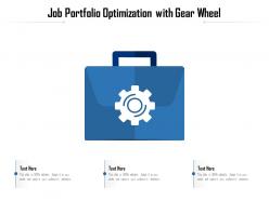 Job portfolio optimization with gear wheel