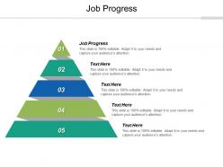Job progress ppt powerpoint presentation infographic template slide download cpb