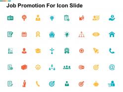 Job promotion for icon slide goal i34 ppt powerpoint presentation file background images