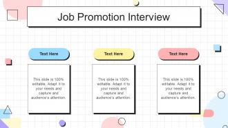 Job Promotion Interview Ppt Presentation Visuals