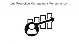 Job Promotion Management Monotone Icon In Powerpoint Pptx Png And Editable Eps Format