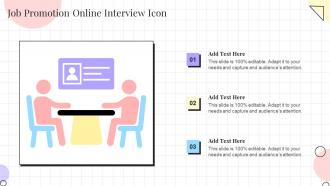Job Promotion Online Interview Icon