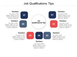 Job qualifications tips ppt powerpoint presentation portfolio themes cpb