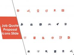 Job quote proposal icons slide ppt powerpoint presentation file design templates
