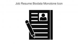Job Resume Biodata Monotone Icon In Powerpoint Pptx Png And Editable Eps Format