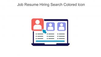 Job Resume Hiring Search Colored Icon In Powerpoint Pptx Png And Editable Eps Format
