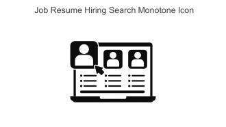 Job Resume Hiring Search Monotone Icon In Powerpoint Pptx Png And Editable Eps Format