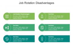 Job rotation disadvantages ppt powerpoint presentation icon skills cpb