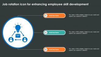 Job Rotation Icon For Enhancing Employee Skill Development