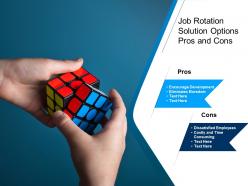 Job rotation solution options pros and cons
