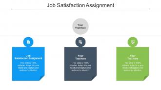 Job Satisfaction Assignment Ppt Powerpoint Presentation Pictures Clipart Cpb