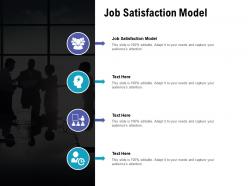 Job satisfaction model ppt powerpoint presentation layouts professional cpb
