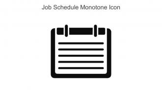 Job Schedule Monotone Icon In Powerpoint Pptx Png And Editable Eps Format