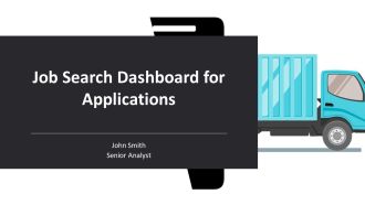 Job Search Dashboard For Applications PPT Information AT