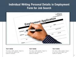 Job Search Individual Employment Application Magnifying Glass Responsibilities