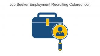 Job Seeker Employment Recruiting Colored Icon In Powerpoint Pptx Png And Editable Eps Format