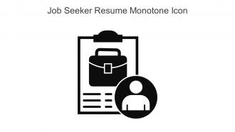 Job Seeker Resume Monotone Icon In Powerpoint Pptx Png And Editable Eps Format
