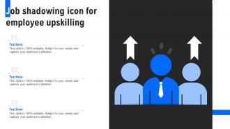 Job Shadowing Icon For Employee Upskilling