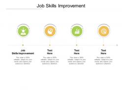 Job skills improvement ppt powerpoint presentation show influencers cpb