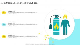 Job Stress And Employee Burnout Icon