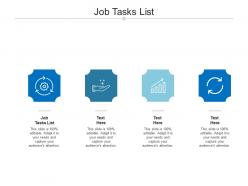 Job tasks list ppt powerpoint presentation model summary cpb