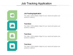 Job tracking application ppt powerpoint presentation portfolio ideas cpb