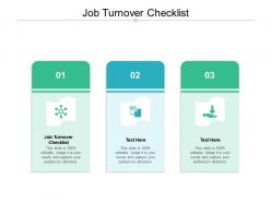 Job turnover checklist ppt powerpoint presentation outline graphic tips cpb