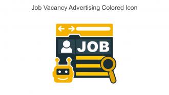 Job Vacancy Advertising Colored Icon In Powerpoint Pptx Png And Editable Eps Format