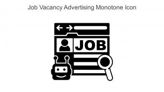 Job Vacancy Advertising Monotone Icon In Powerpoint Pptx Png And Editable Eps Format