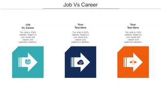 Job Vs Career Ppt Powerpoint Presentation Icon Microsoft Cpb
