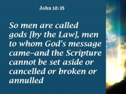John 10 35 the word of god came powerpoint church sermon