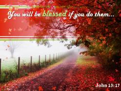 John 13 17 you will be blessed powerpoint church sermon