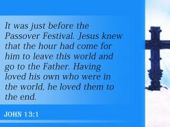 John 13 1 he loved them to the end powerpoint church sermon