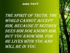 John 14 17 he lives with you powerpoint church sermon