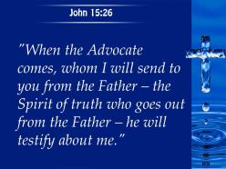 John 15 26 who goes out from the father powerpoint church sermon