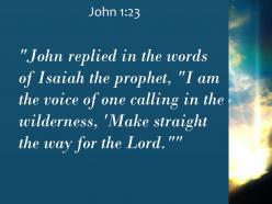 John 1 23 the voice of one calling powerpoint church sermon