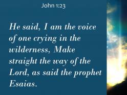 John 1 23 the voice of one calling powerpoint church sermon