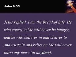 John 6 35 i am the bread of life powerpoint church sermon