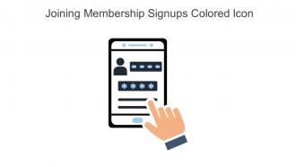 Joining Membership Signups Colored Icon In Powerpoint Pptx Png And Editable Eps Format