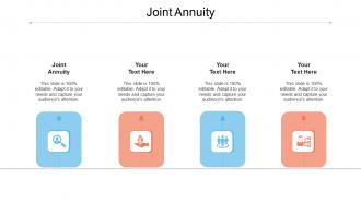 Joint annuity ppt powerpoint presentation infographics infographic template cpb